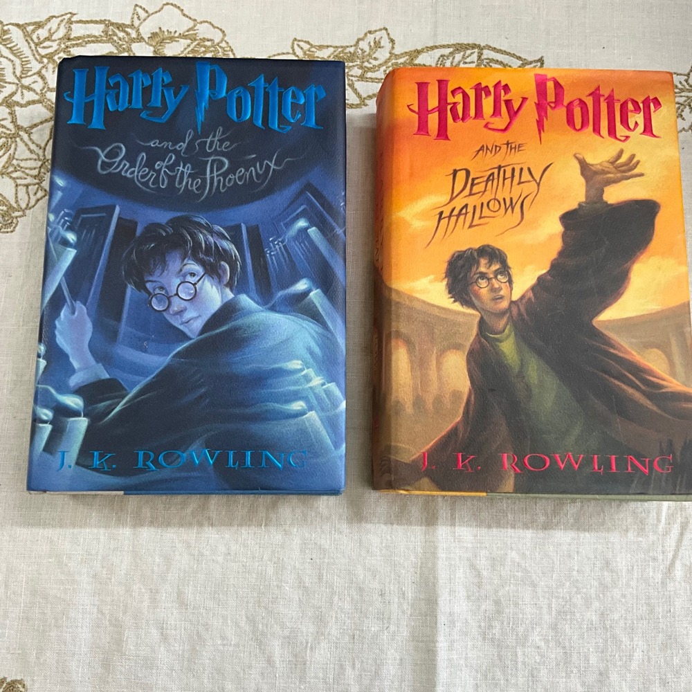 Harry Potter Books 5 & 7 First American Edition Hardcover Set J.K. Rowling Rare